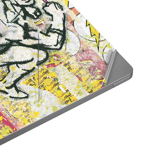 DC Comics The Flash Retro Abstract Running Pose Universal Laptop 16in (13 x 9.4in) Skin